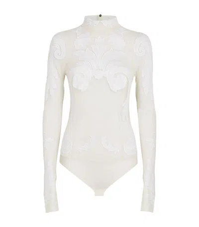 Stella Mccartney Lace Bodysuit In White