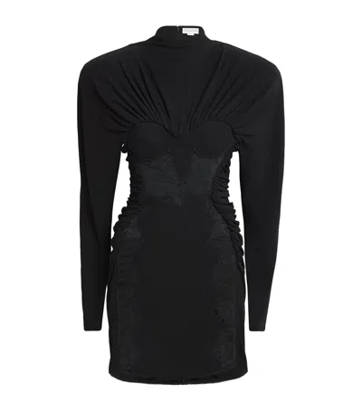 Stella Mccartney Lace-detail Mini Dress In Black