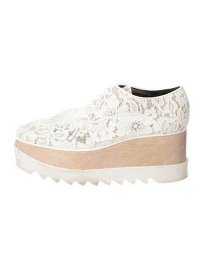 Pre-owned Stella Mccartney Lace Lace Pattern Pumps In White
