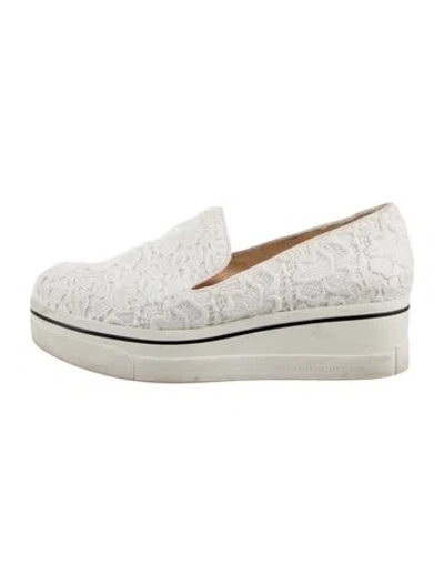 Pre-owned Stella Mccartney Lace Lace Pattern Pumps In White