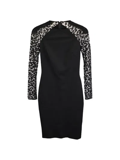 Pre-owned Stella Mccartney Lace Mesh Dress In Black