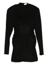 Stella Mccartney Lace Midi Dress In Black