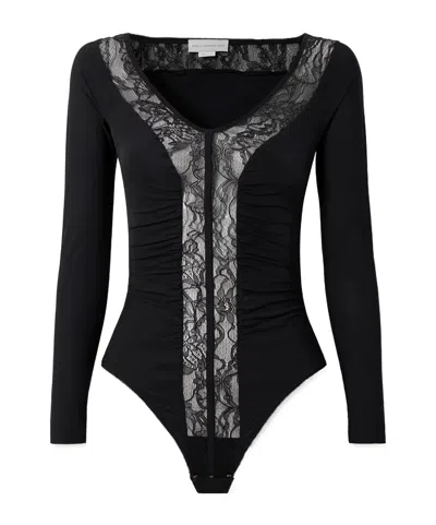 Stella Mccartney Lace Patchwork Bodysuit In Multi