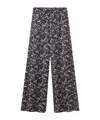 Stella Mccartney Lace Print Oversized Drawstring Pants In Multi