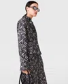Stella Mccartney Lace Print Oversized Shirt In Black