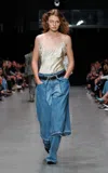 Stella Mccartney Lace Silk Slip Top In Brown