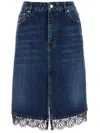 Stella Mccartney Stella Mc Cartney Denim Skirt In Blue