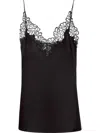 Stella Mccartney Satin Cami Featuring Lace Detail In Multicolor