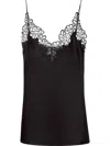 Stella Mccartney Satin Cami Featuring Lace Detail In Multicolor