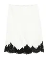 Stella Mccartney Jupe Midi En Satin Avec Dentelle