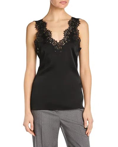 Stella Mccartney Lace Trim Tank In Black
