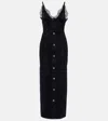Stella Mccartney Lace-trimmed Denim Maxi Dress