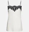 Stella Mccartney Lace-trimmed Satin Camisole