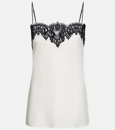 Stella Mccartney Lace-trimmed Satin Camisole