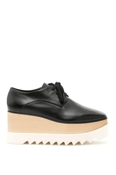 Stella Mccartney Elyse Platform Lace-up Shoes In Black