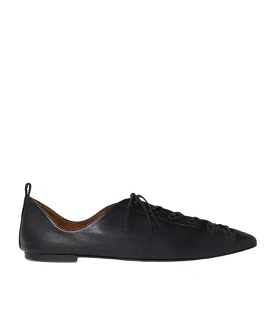 Stella Mccartney Lace-up Loafers In Black