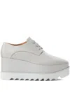 Stella Mccartney Lace-up Platform Shoes In Gray