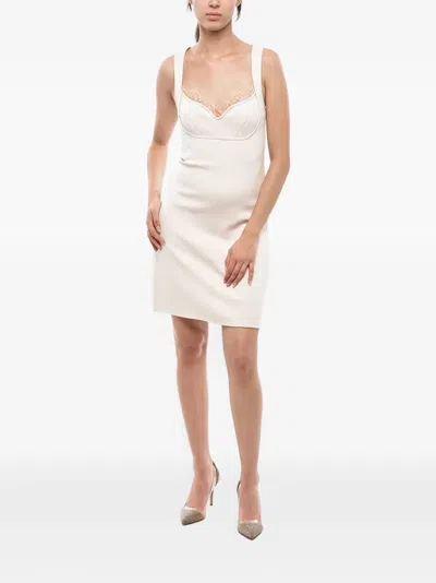 Stella Mccartney Lace-trim A-line Mini Dress In White