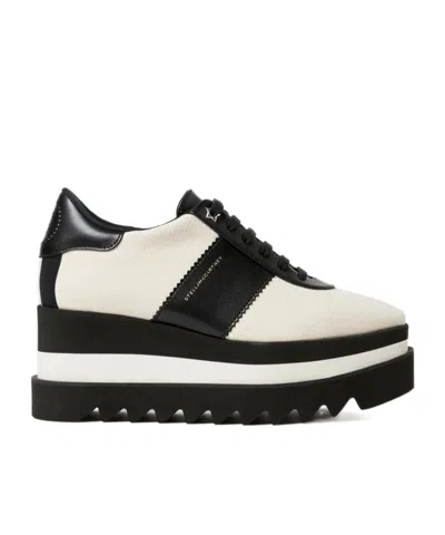 Stella Mccartney Lace-up Platform Sneakers In Black