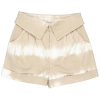 Stella Mccartney Ladies Bamboo Safari Tie-dye Denim Shorts In Beige