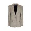 Stella Mccartney Ladies Beige Single-breasted Wide Blazer In Beige