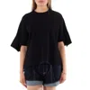 STELLA MCCARTNEY STELLA MCCARTNEY LADIES BLACK COMPACT KNIT TOP