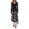Stella Mccartney Black Asymmetric-hem Buttoned Moulded Cardigan In Black
