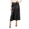 Stella Mccartney Ladies Black Knotted Midi Skirt In Black