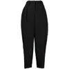 Stella Mccartney Ladies Black Pleated Wide-leg Wool Trousers In Black