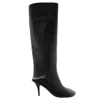 Stella Mccartney Ladies Black Ryder Knee-high Stiletto Boots