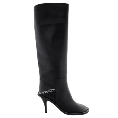 Stella Mccartney Ladies Black Ryder Knee-high Stiletto Boots