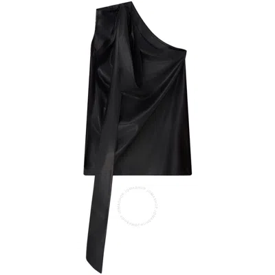 STELLA MCCARTNEY STELLA MCCARTNEY LADIES BLACK SCARF ONE-SHOULDER TOP