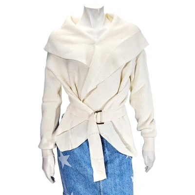 Stella Mccartney Ladies Blazer Ivory Knit Wrap Jacket