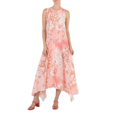 Stella Mccartney Ladies Coral Print Dress In Pink