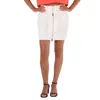 Stella Mccartney Ladies Cream Alter Mat Mini Zip Skirt In White