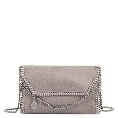 Stella Mccartney Ladies Falabella Mini Shoulder Bag In Light Grey
