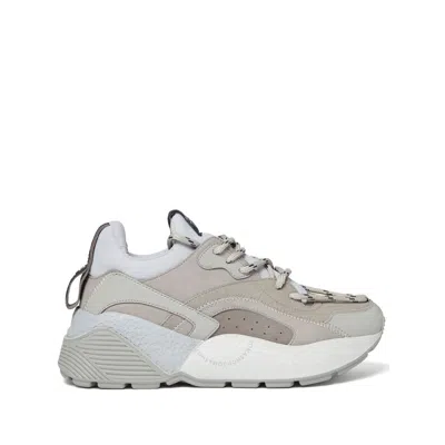 STELLA MCCARTNEY OPEN BOX - STELLA MCCARTNEY LADIES GREY ECLYPSE LACE-UP SNEAKERS
