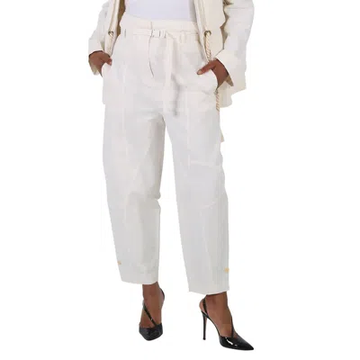 Stella Mccartney Ladies High-waist Tapered Trousers In Neutral
