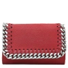 Stella Mccartney Ladies Lipstick Logo-plaque Keyholder In Lipstick
