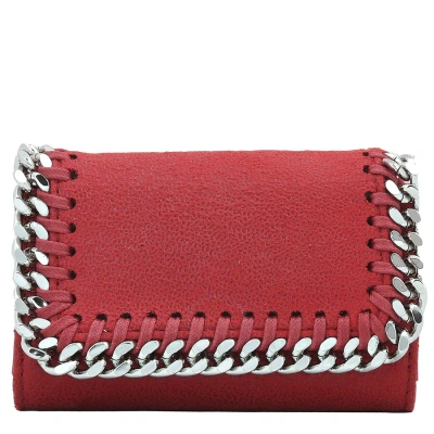 Stella Mccartney Ladies Lipstick Logo-plaque Keyholder In Red