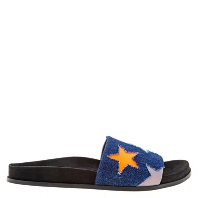 Stella Mccartney Ladies Loafer Slides Denim Stars