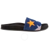 Stella Mccartney Ladies Loafer Slides Denim Stars In Denim