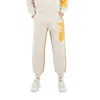 Stella Mccartney Ladies Log Print Tracksuit Cotton Trousers In Neutral