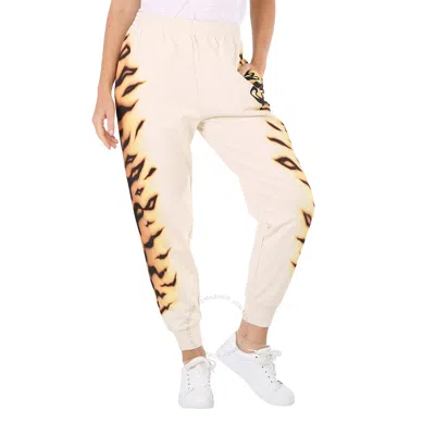 Stella Mccartney Ladies Magnolia Graphic-print Track Pants In White