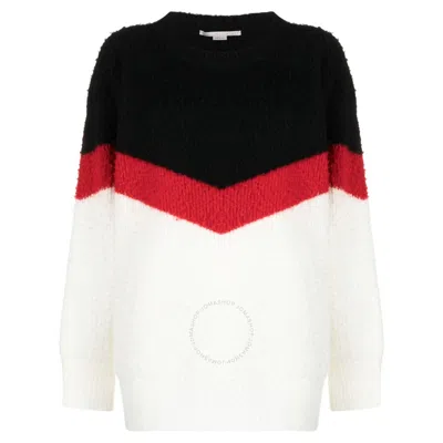 STELLA MCCARTNEY STELLA MCCARTNEY LADIES MULTI CHEVRON STRIPE CAPE JUMPER