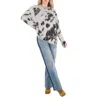 Stella Mccartney Ladies Multi Horse Brushed Jaquard Jumper In Blue