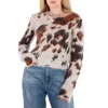 Stella Mccartney Ladies Multi Leopard-print Round-neck Jumper In Multi