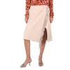 STELLA MCCARTNEY STELLA MCCARTNEY LADIES OAT FRINGED ALTER MAT WRAP SKIRT