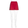 Stella Mccartney Ladies Pants Red Logo Trim Shorts In Red
