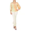 Stella Mccartney Ladies Purple Tie-dyed V-neck Blouse In Neutral
